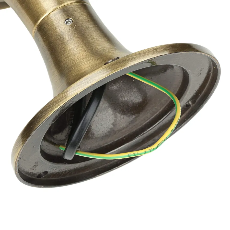 Lido Sockelleuchte außen Messing H:25cm Terrasse Weg< Metall Lampen|Messinglampen