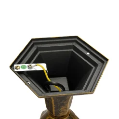 Rabalux Sockelleuchte außen Rustikal in Gold 43 cm IP43< Rustikale Lampen|Rustikale Außenleuchten