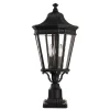 Außenleuchten Antik|Gartenlaternen*Elstead Sockelleuchte außen Schwarz H:57,5cm Rustikal IP44