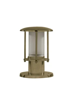 Gartenlaternen|Messinglampen*Andromeda Sockelleuchte Glas Messing E14 IP53 H: 22 cm klein