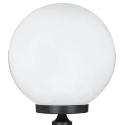 Lido Sockelleuchte Kugel Schirm 37cm klein IP43 E27 Schwarz< Vintage Lampen|Kugellampen