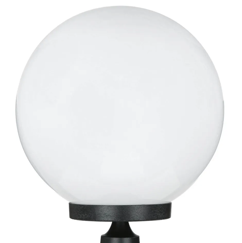 Lido Sockelleuchte Kugel Schirm 37cm klein IP43 E27 Schwarz< Vintage Lampen|Kugellampen