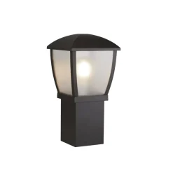 Searchlight Sockelleuchte Schwarz IP44 E27 45 cm hoch außen Garten< Metall Lampen|Wegeleuchten