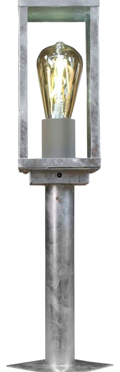 Eco-Light Sockelleuchte Vintage Aluminium in Zink IP44 E27 50 cm< Metall Lampen|Vintage Lampen