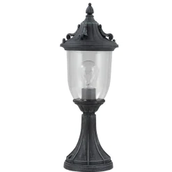 Elstead Sockelleuchte Vintage Rustikal Schwarz Grün antik 41 cm< Außenleuchten Antik|Rustikale Außenleuchten