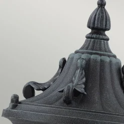 Elstead Sockelleuchte Vintage Rustikal Schwarz Grün antik 41 cm< Außenleuchten Antik|Rustikale Außenleuchten