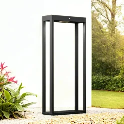 Maytoni Solar Pollerleuchte Aluminium Glas LED IP54 50 cm eckig< Moderne Außenleuchten|Wegeleuchten