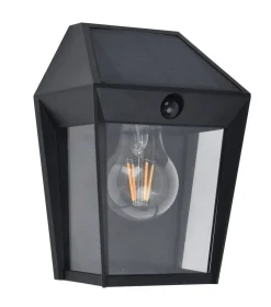 Eco-Light Solar Wandlampe mit Bewegungssensor E27 IP44 H:20,5 cm< Metall Lampen|Solarleuchten