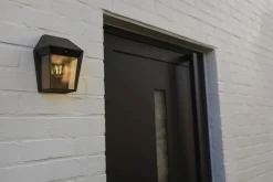 Eco-Light Solar Wandlampe mit Bewegungssensor E27 IP44 H:20,5 cm< Metall Lampen|Solarleuchten