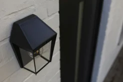 Eco-Light Solar Wandlampe mit Bewegungssensor E27 IP44 H:20,5 cm< Metall Lampen|Solarleuchten