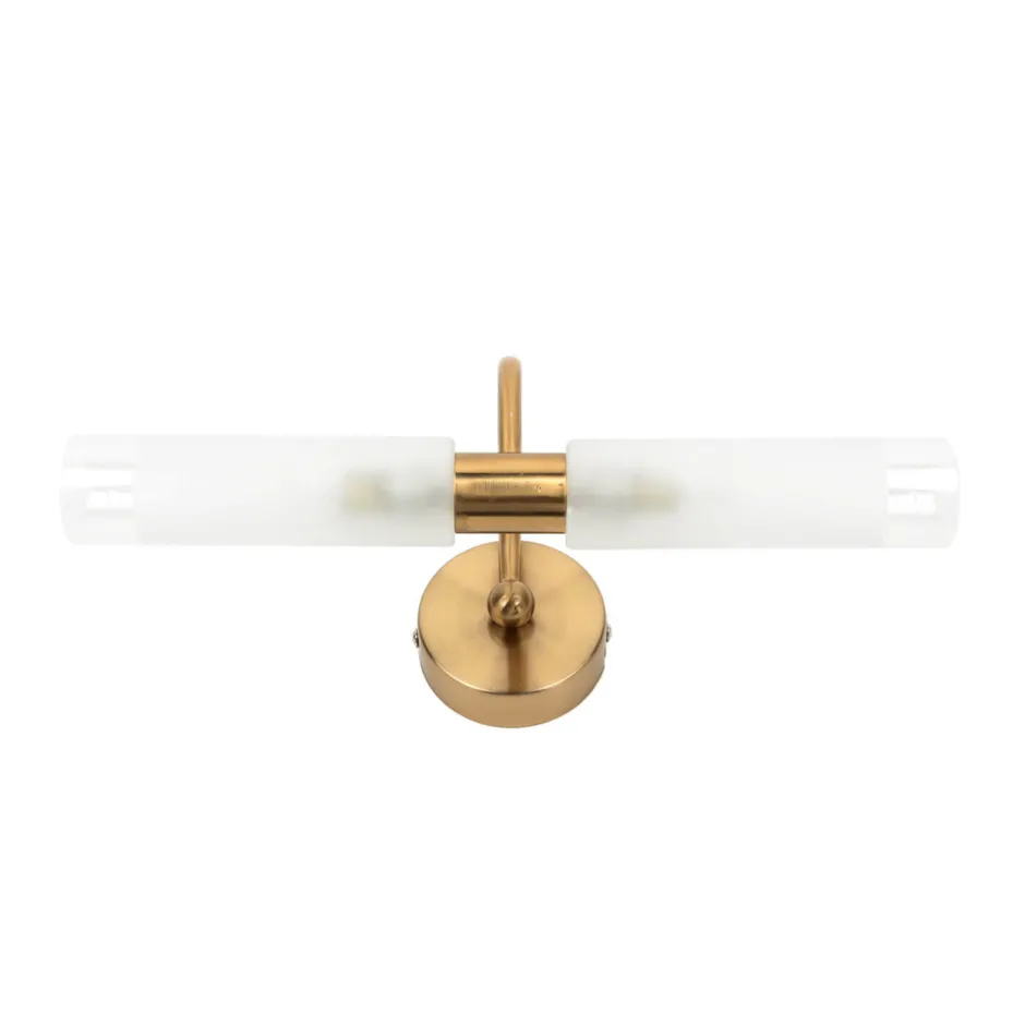 Flurlampen|Glaslampen*Easylight Spiegelleuchte Bad in Messing CONNERS