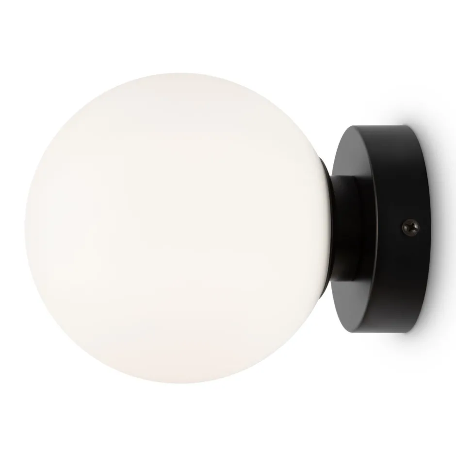 Glaslampen|Metall Lampen*Maytoni Spiegelleuchte Glas Metall E14 D: 15 cm rund Modern