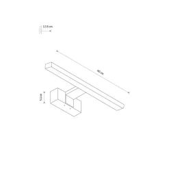 Led Lampen|Wandleuchten*Nowodvorski Spiegelleuchte LED Chrom IP44 3000 K 600 lm Aluminium