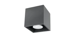 Küchenlampen|Moderne Lampen*Sollux Spot Anthrazit Aluminium eckig Modern wohnlich GEO