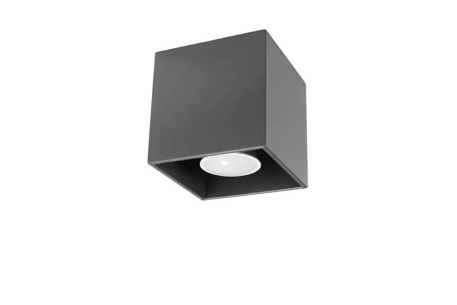 Küchenlampen|Moderne Lampen*Sollux Spot Anthrazit Aluminium eckig Modern wohnlich GEO