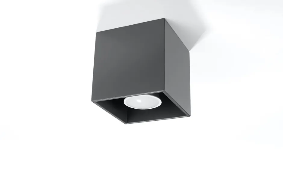 Küchenlampen|Moderne Lampen*Sollux Spot Anthrazit Aluminium eckig Modern wohnlich GEO