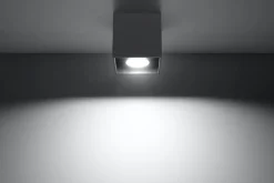 Küchenlampen|Moderne Lampen*Sollux Spot Anthrazit Aluminium eckig Modern wohnlich GEO