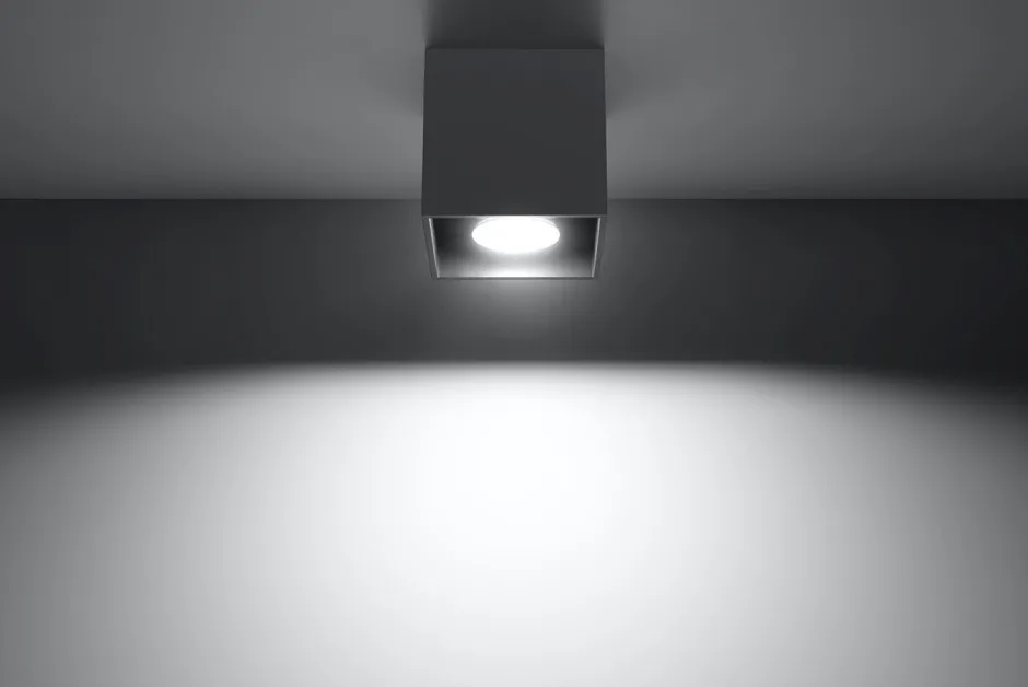 Küchenlampen|Moderne Lampen*Sollux Spot Anthrazit Aluminium eckig Modern wohnlich GEO