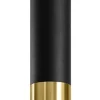 Moderne Lampen|Küchenlampen*Sollux Spot Decke Schwarz Gold H: 29 cm Ø 6 cm Zylinder schmal