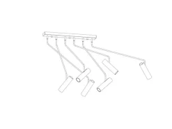 Nowodvorski Spot Deckenleuchte weiß 6-flmg.< Moderne Lampen|Küchenlampen