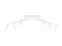 Nowodvorski Spot Deckenleuchte weiß 6-flmg.< Moderne Lampen|Küchenlampen