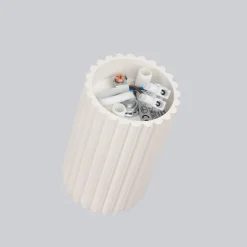 Flurlampen|Wohnzimmerlampen*Sollux Spot GU10 H: 10 cm Ø 6,5 cm klein Aufputz Aluminium in Creme