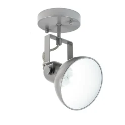 Wandleuchten|Flurlampen*Easylight Spot Lampe Anthrazit Metall rund Retro praktisch