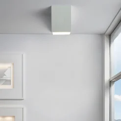 Luminex Spot Lampe Aufputz Weiß GU10 Metall 12,5 cm hoch< Flurlampen|Bürolampen