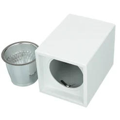 Luminex Spot Lampe Aufputz Weiß GU10 Metall 12,5 cm hoch< Flurlampen|Bürolampen