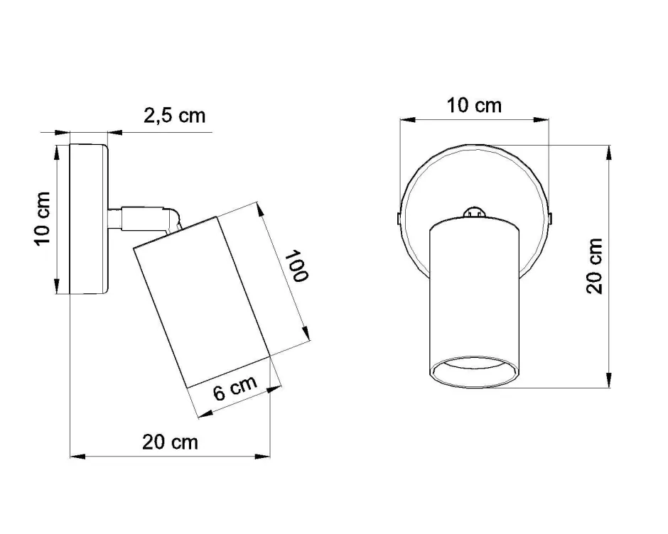 Sollux Spot Lampe Holz rund GU10 Modern wohnlich VESUVIA< Wohnzimmerlampen|Holzlampen