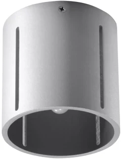 Spots|Küchenlampen*Sollux Spot Lampe Metall klein Ø 10 cm Grau Modern flach G9