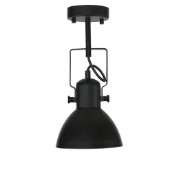 Wandleuchten|Flurlampen*Easylight Spot Lampe Schwarz Metall rund Retro DALLAS