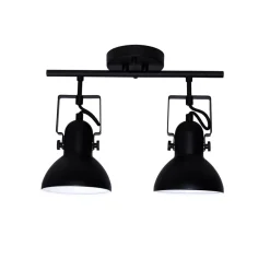 Easylight Spot Leuchte Schwarz Metall lang Retro praktisch< Deckenleuchten|Flurlampen