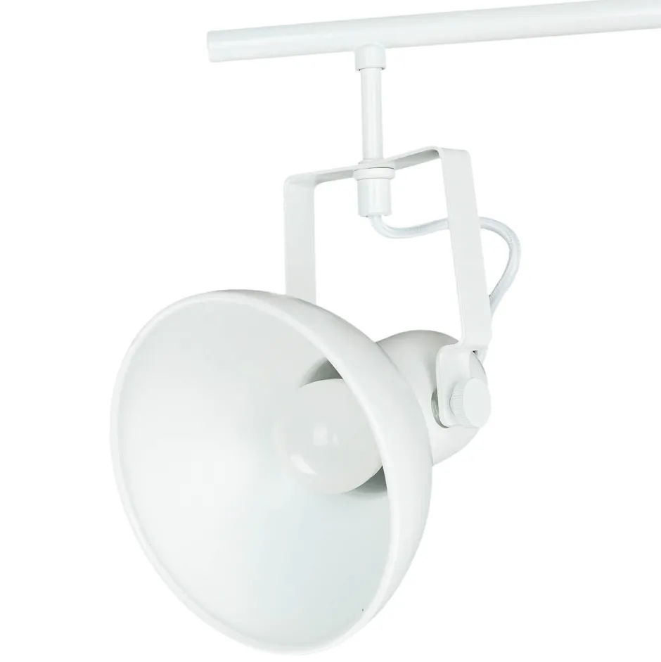 Retro Lampen|Bauhaus Lampen*Easylight Spot Leuchte Weiß Metall 3x E14 Retro praktisch