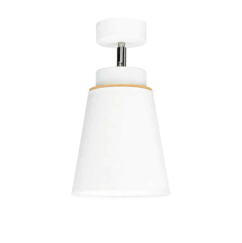 Spots|Wandleuchten*Lamkur Spot Leuchte Weiß Modern rund Holz Lampe