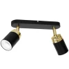 Deckenleuchten|Flurlampen*Luminex Spot Strahler Decke Schwarz Gold GU10 Metall EVIE