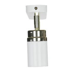 Moderne Lampen|Küchenlampen*Luminex Spot Strahler Decke Weiß Gold 3x GU10 Metall EVIE