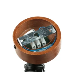 Holzlampen|Küchenlampen*Easylight Spot Strahler Holz Metall Retro Design E14 wohnlich