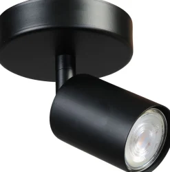 Masterlight Spot Strahler Schwarz klein Ø 11 cm rund ELSIE< Wohnzimmerlampen|Flurlampen