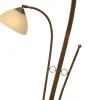 Masterlight Standleuchte BOLZANO in Braun Patina 2-flmg< Glaslampen|Lampe Landhausstil