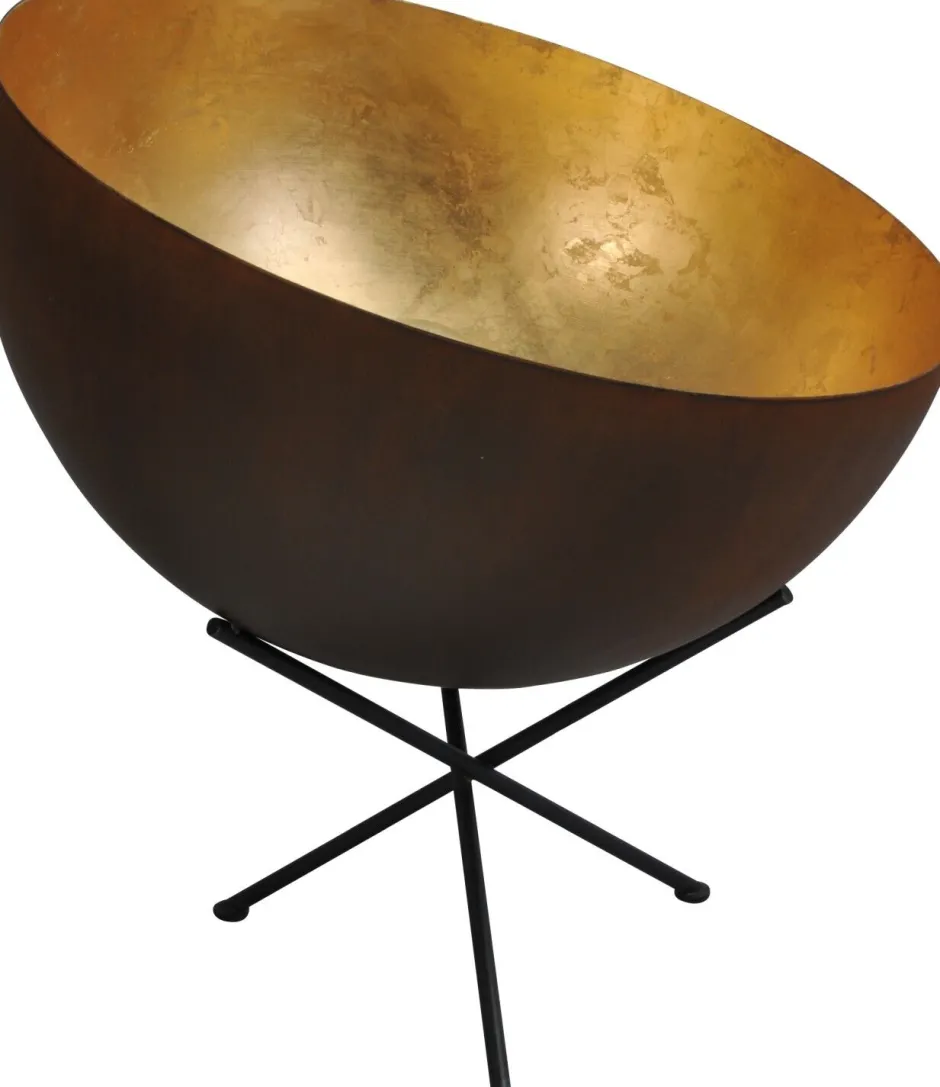 Masterlight Standleuchte Braun Antik Gold Ø60cm H:70cm LARINO< Industrie Lampen|Vintage Lampen