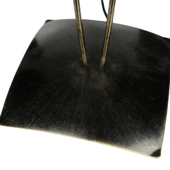 Rustikale Lampen|Glaslampen*Luminex Standleuchte KORFU in Messing Antik 2-flmg