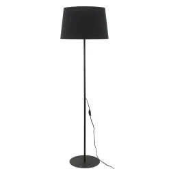 Bauhaus Lampen|Wohnzimmerlampen*TK Lighting Standleuchte Maja Schwarz Modern