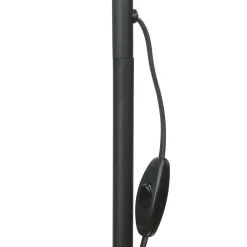 Bauhaus Lampen|Wohnzimmerlampen*TK Lighting Standleuchte Maja Schwarz Modern