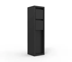 Eco-Light Steckdosensäule Schwarz 31 cm max 3500 W IP54 Aluminium< Metall Lampen