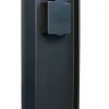 Metall Lampen*Eco-Light Steckdosensäule zwei Steckdosen Aluminium IP44 40 cm