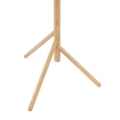 Glaslampen|Holzlampen*TK Lighting Stehlampe 150 cm klein Holz Glas 3x G9 Dreibein MIEKE