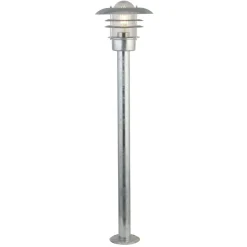 Searchlight Stehlampe außen IP44 E27 98 cm in Silber Glas Metall< Skandinavische Lampen|Maritime Lampen