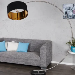 Invicta Interior Stehlampe Bogenleuchte Dimmbar flexibel ausziehbar< Retro Lampen|Designerlampen