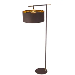Elstead Stehlampe Braun Gold 162cm Stoff Schirm Wohnzimmer< Stofflampen|Designerlampen